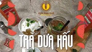 công thức trà dưa hấu nha đam