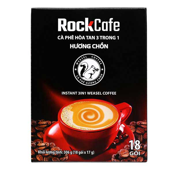 cà phê hòa tan RockCafe hương chồn